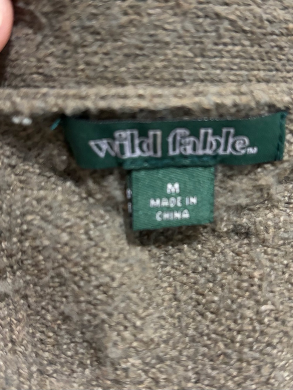 wild fable Cable Knit Cropped Cardigan - Taupe - Picture 4 of 6